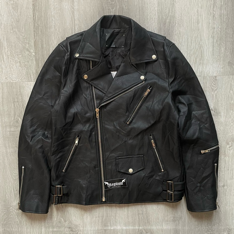 Dress Volume Ramones Bikers Synthetic Leather Jacket