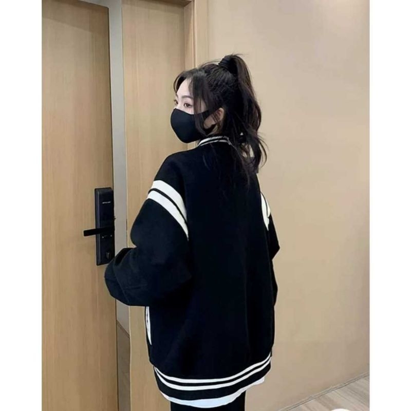 VARSITY JAKET OVERSIZE | CHONBUND BASEBALL VARSITY WANITA | JAKET WANITA KOREAN LOOK