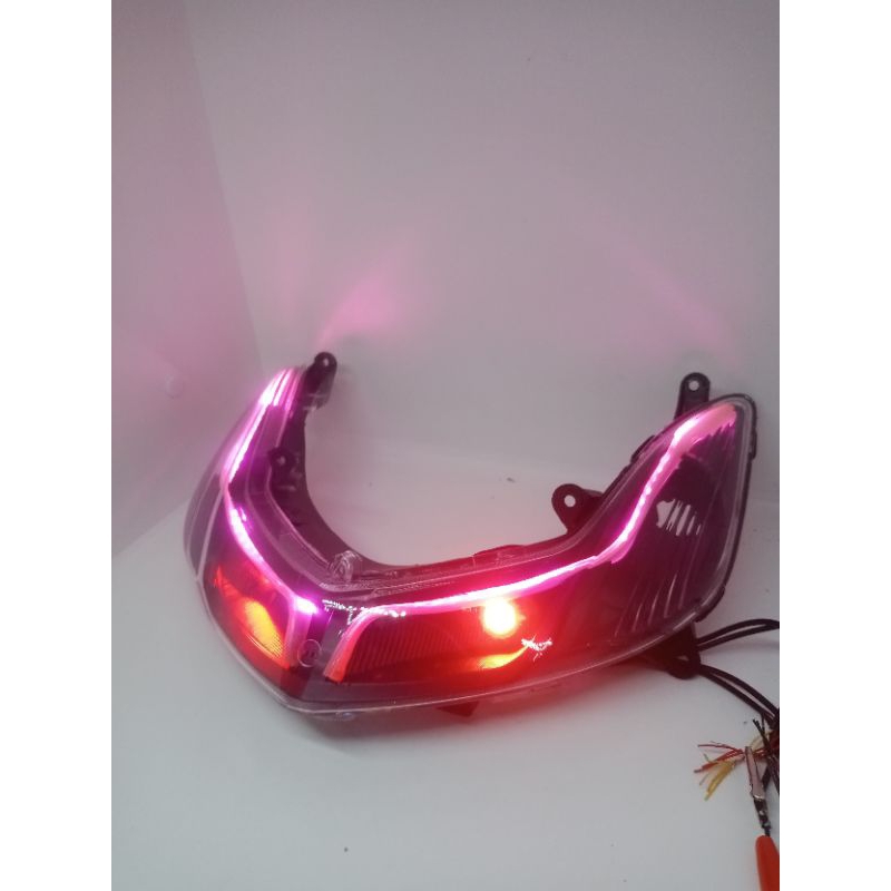 CUSTOM SEIN DEPAN MIO SMILE LAMPU MATA KUCING PLUS ALIS RUNIN