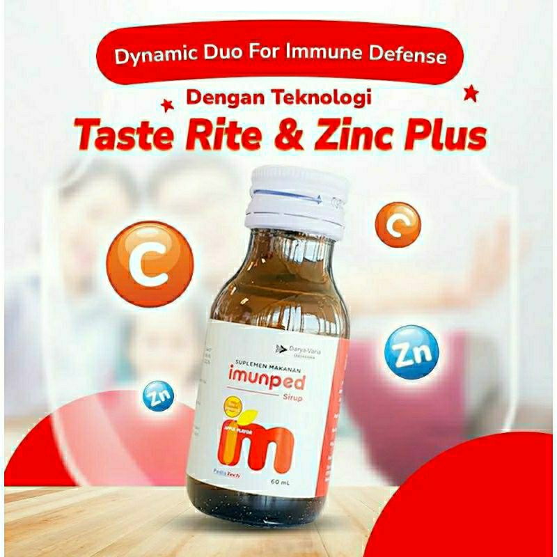 Imunped Suplemen Vitamin / Imunped Drops / Imunped Syrup / Suplemen Makanan