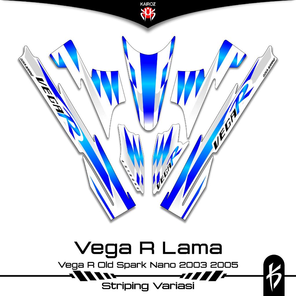 STRIPING VEGA R LAMA SKU 17 STIKER STICKER YAMAHA VEGA R OLD 2003 2005 110 LAMA SIRIUS SPARK NANO