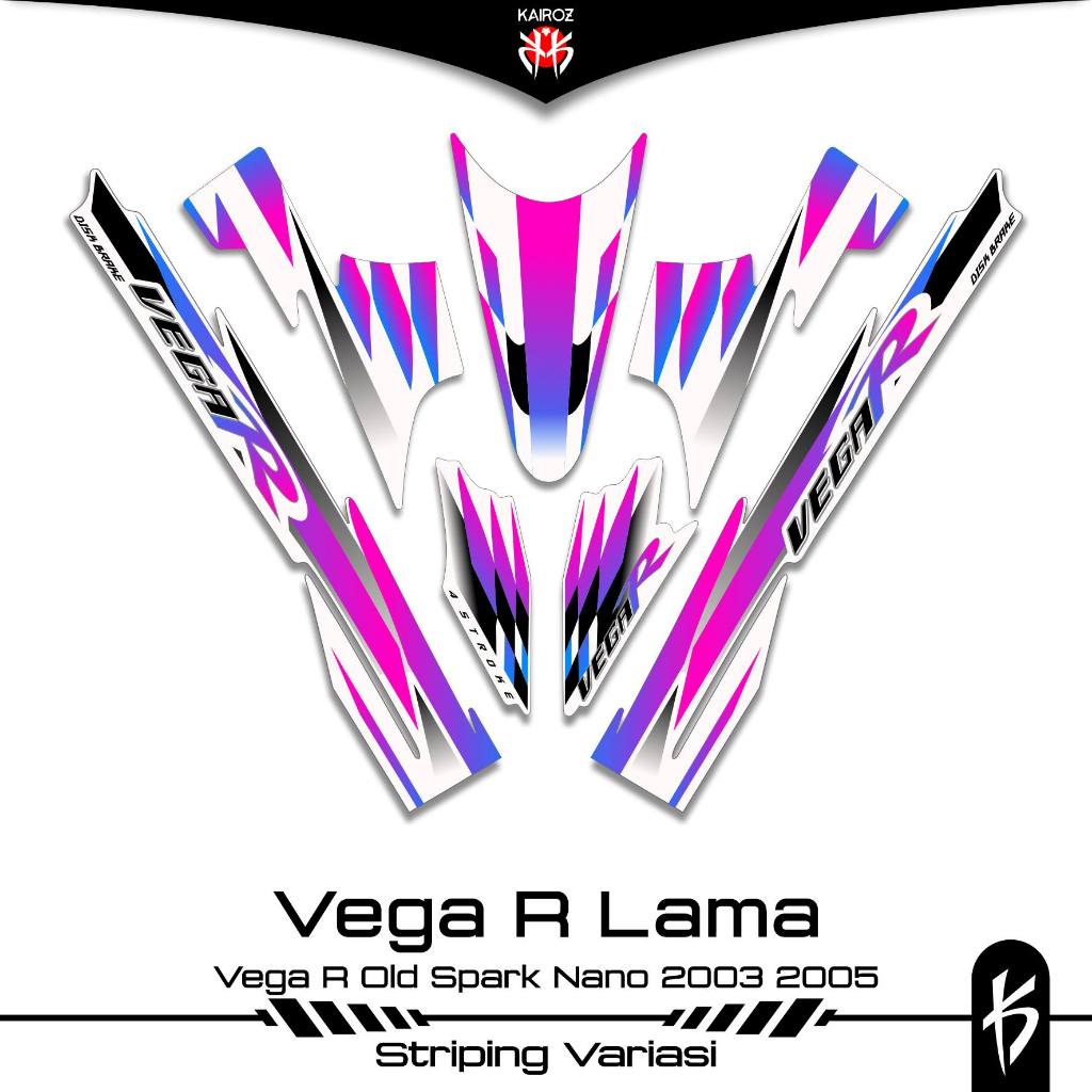 STRIPING VEGA R LAMA SKU 19 STIKER STICKER YAMAHA VEGA R OLD 2003 2005 110 LAMA SIRIUS SPARK NANO