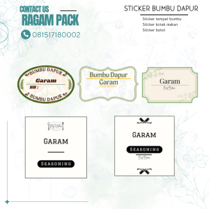 

Cetak Label Sticker Bumbu Dapur Sticker Kotak Makanan Sticker Dapur