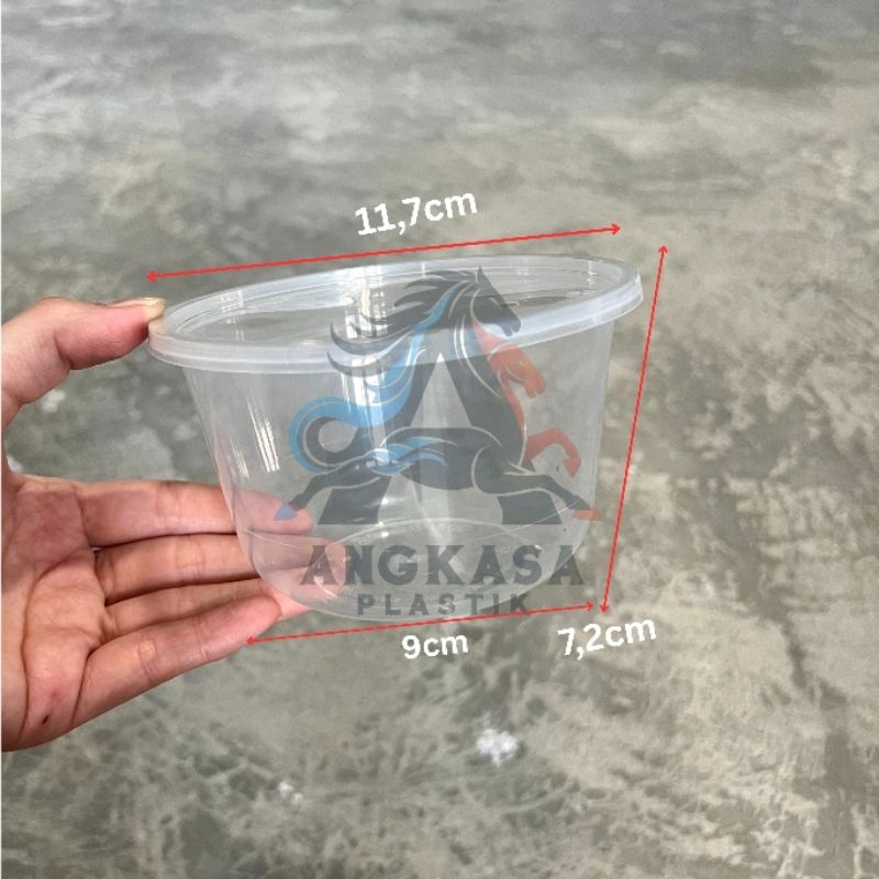 (25 pcs) thinwall bowl 500 ml victory  / Thinwall plastik / wadah plastik / wadah bowl dengan tutup 