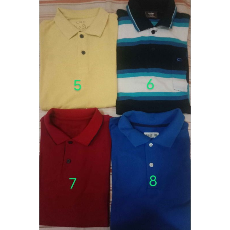 Kaos Polo pria merk cole preloved