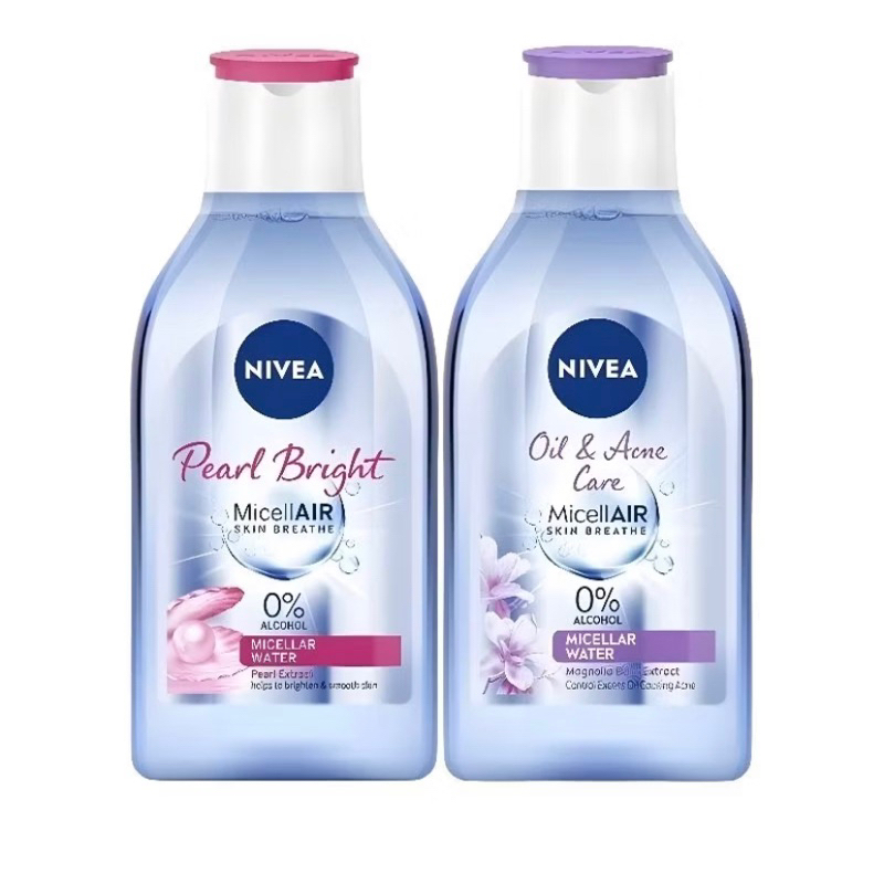 

NIVEA Micellar Water 400ml MicellAir Pearl Bright | Oil & Acne 400 ml