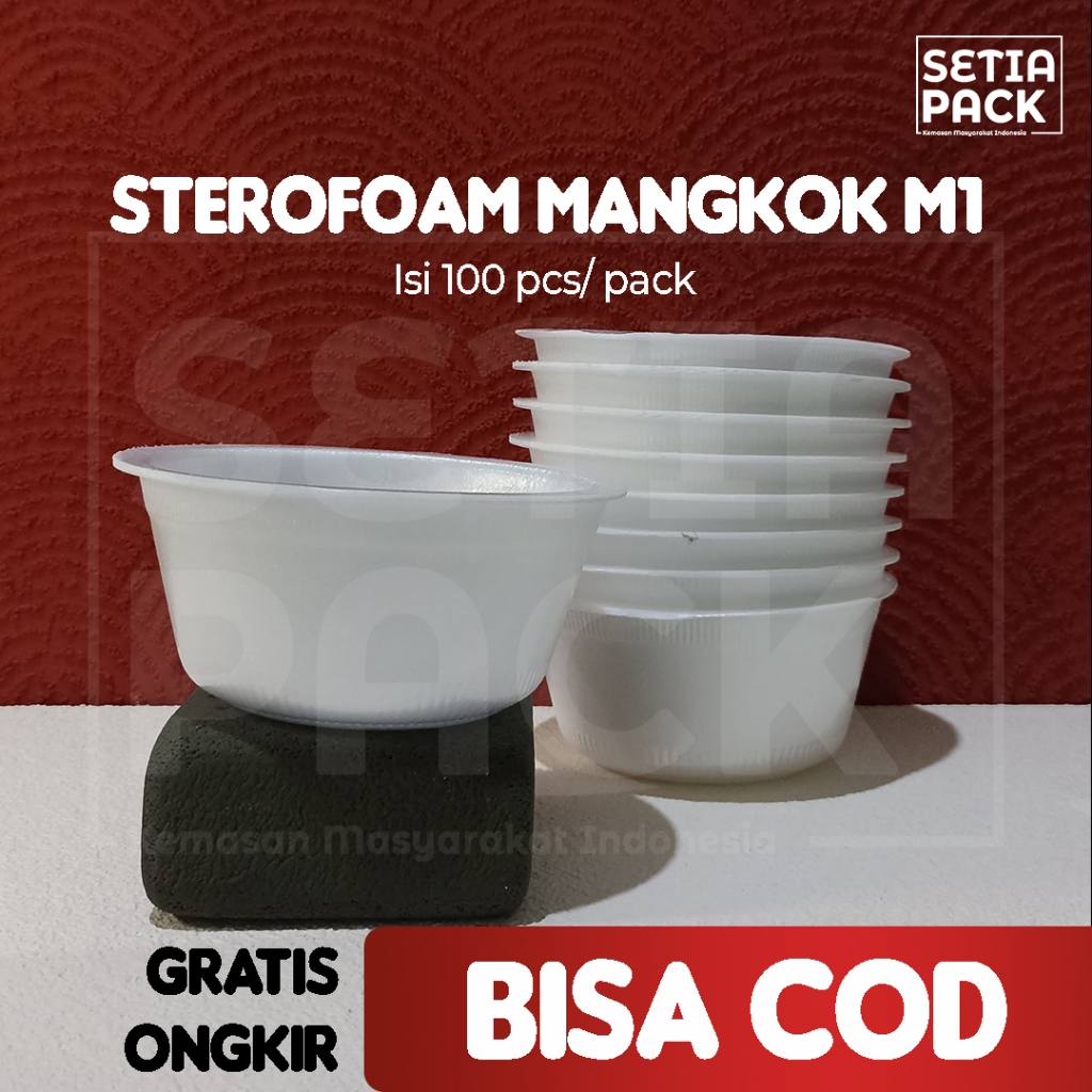 Sterofoam Mangkok KCS M1 Styrofoam Mangkuk Besar