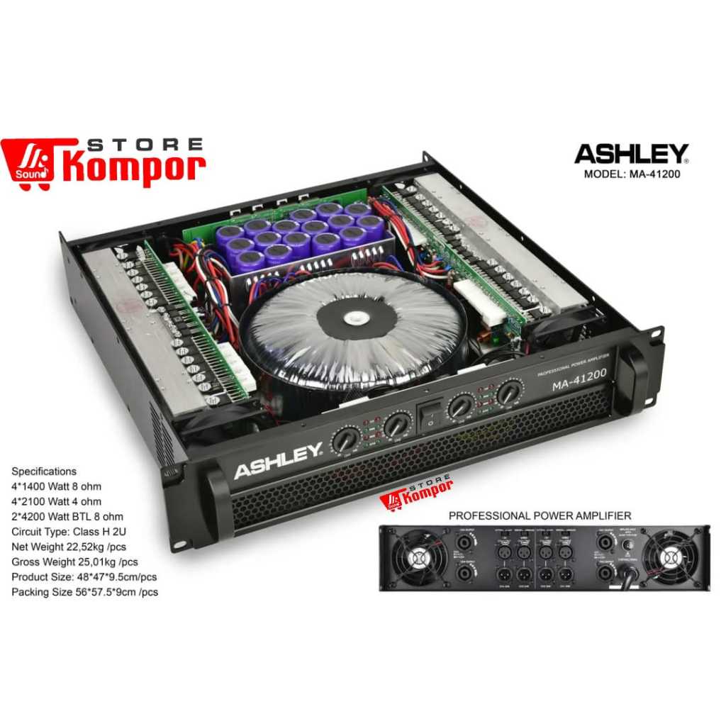 POWER AMPLI ASHLEY MA 41200 / POWER AMPLI ASHLEY MA41200