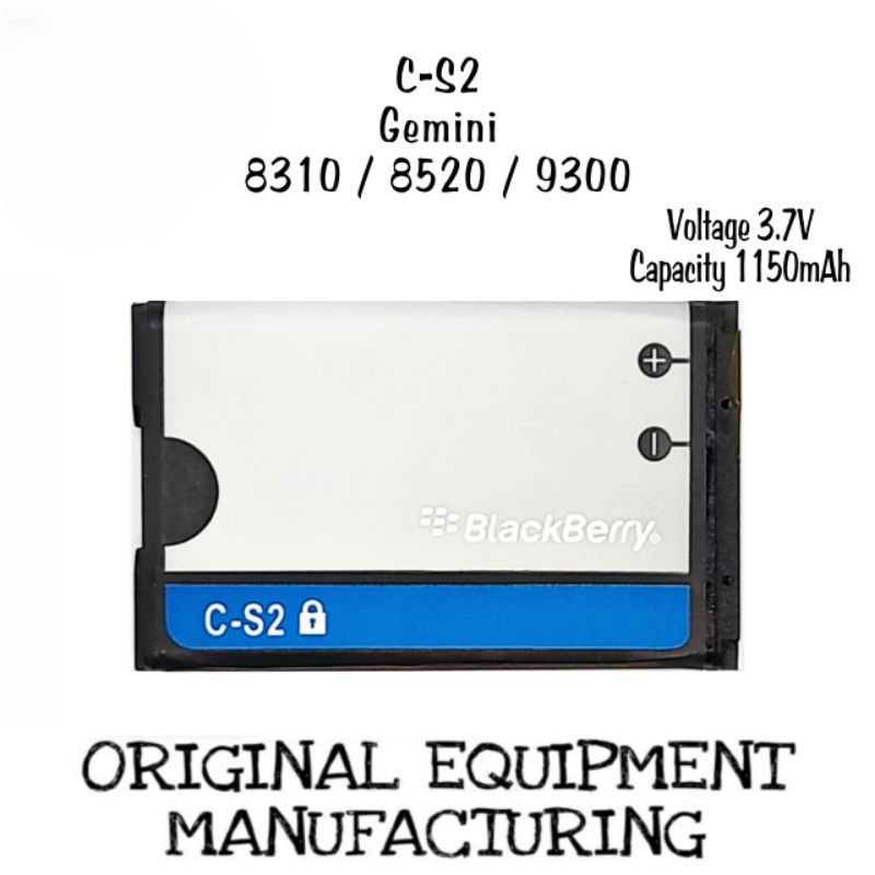 BATERAI BLACKBERRY CS2 CS-2 / BB 8310 8520 9300 GEMINI/BATERAI BATRE