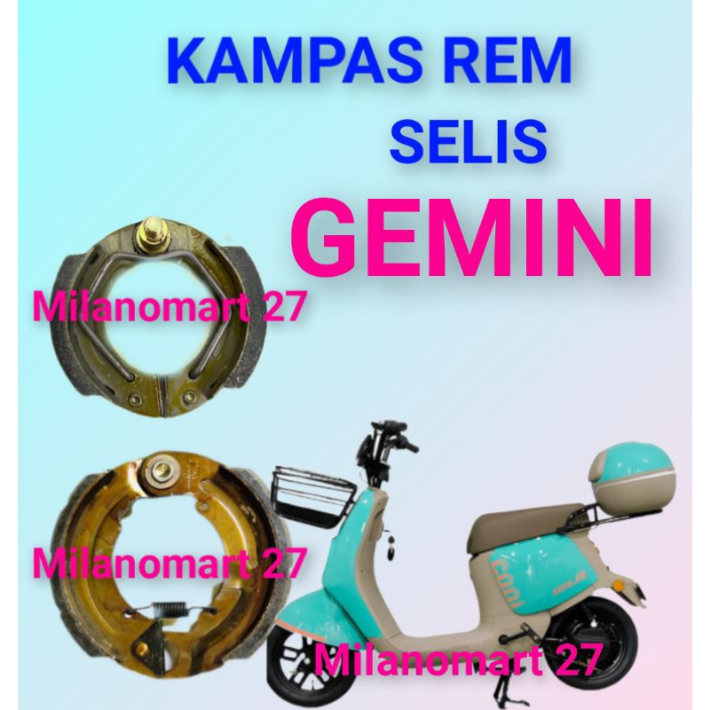 kampas rem Selis Gemini kampas rem sepeda listrik SELIS GEMINI