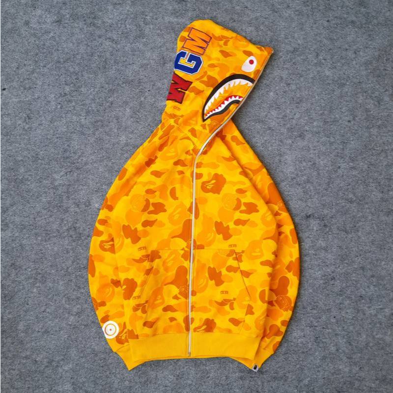 SWEATER/FULLZIPPER BAPE SHARK WGM PUBG KEREN TERLARIS FULLTAG&LEBEL UNISEX