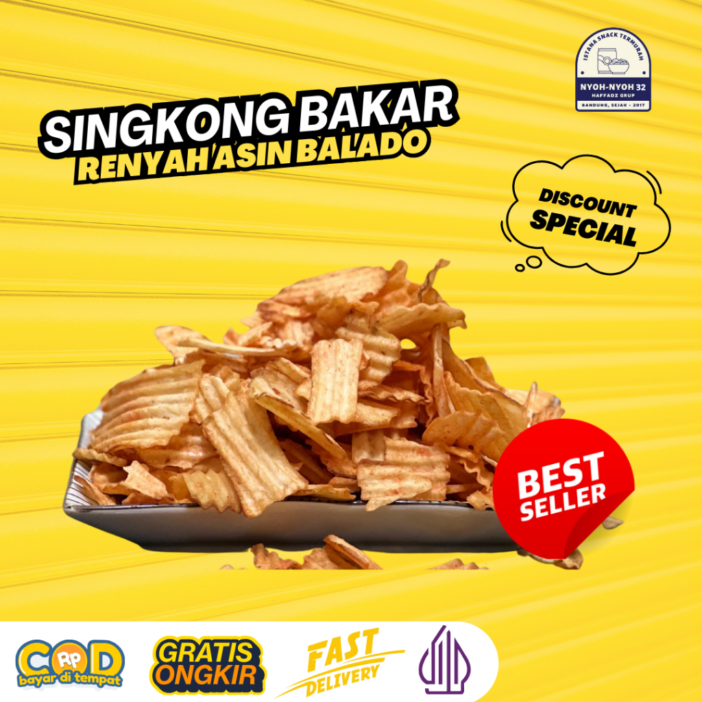 

Singkong Bakar Balado Renyah Kekinian 250gr – Pedasnya Bikin Ketagihan, Pasti Cinta!