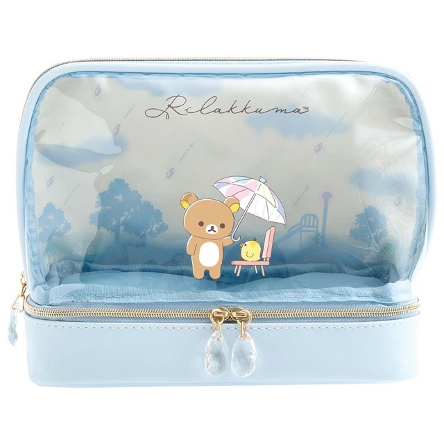 

Pencil Case San-X Rilakkuma Rain and Sunshine 2 Room Kotak Pensil Storage Pouch Limited Edition