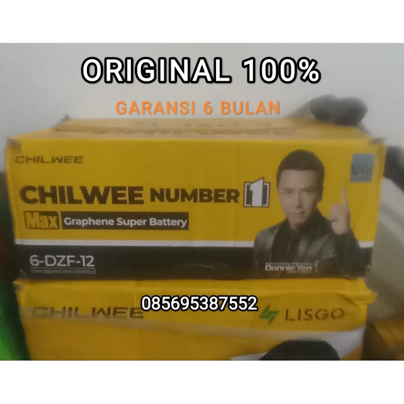 Accu Aki Sepeda Listrik CHILWEE 6-DZF-12 | Original 100% | Garansi 6 Bulan