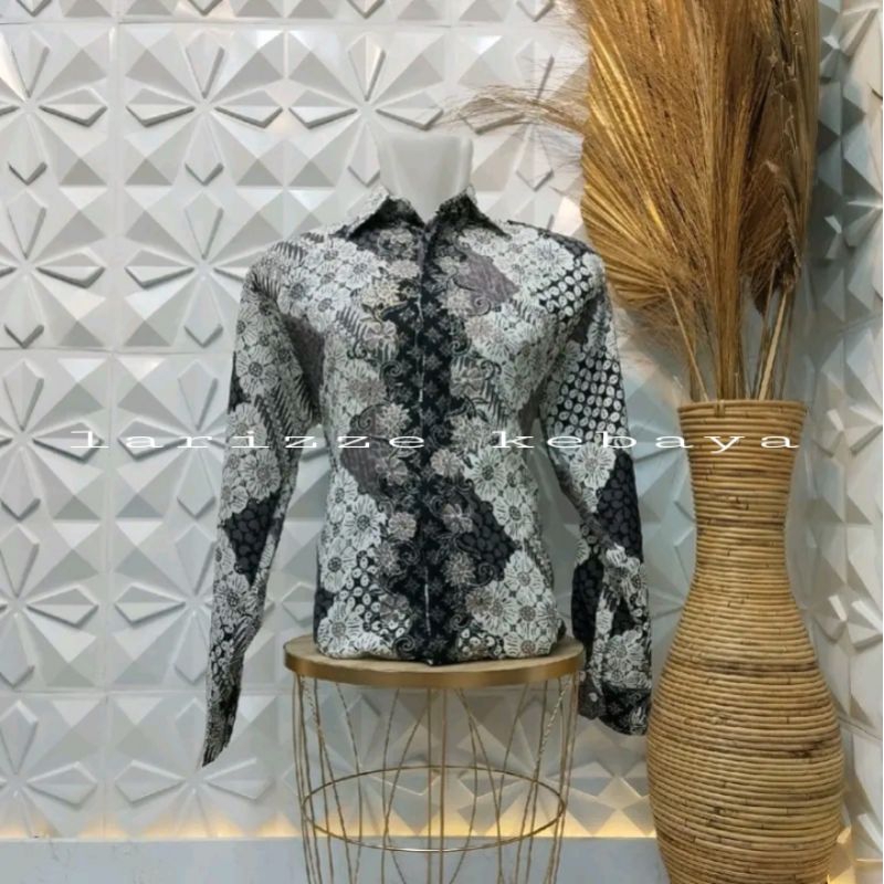 BAJU BATIK LENGAN PANJANG PRIA / KEMEJA BATIK LENGAN PANJANG / BAJU BATIK PESTA  / KEMEJA BATIK PRIA