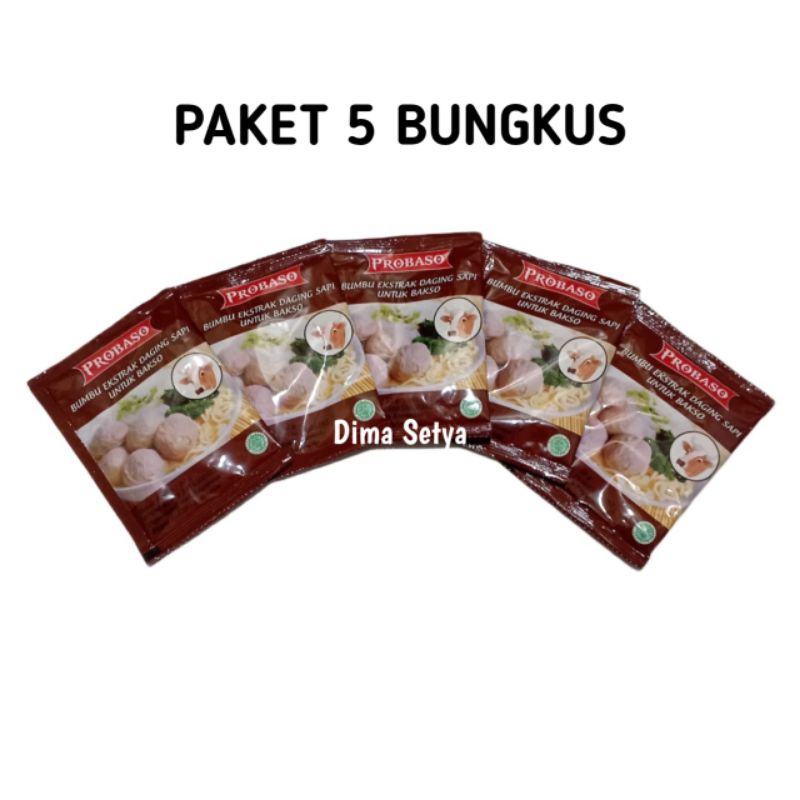

PROBASO bumbu ekstrak daging sapi untuk bakso 10 gram ( 5pcs )