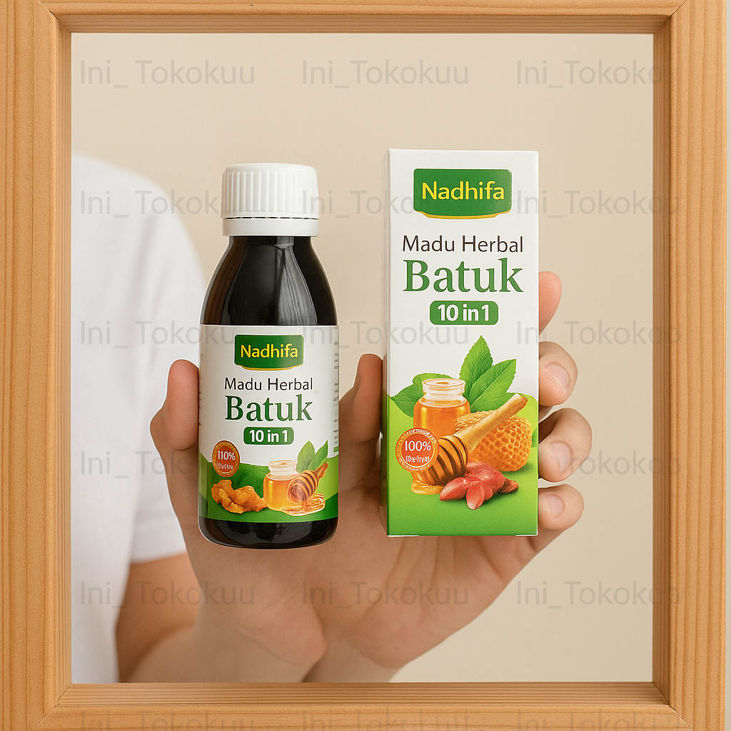 

Nadhifa Madu Herbal Batuk 10 in 1 – Redakan Batuk Kering & Berdahak, Flu, Radang, Sariawan, Tingkatkan Imunitas – 100% Alami & Aman