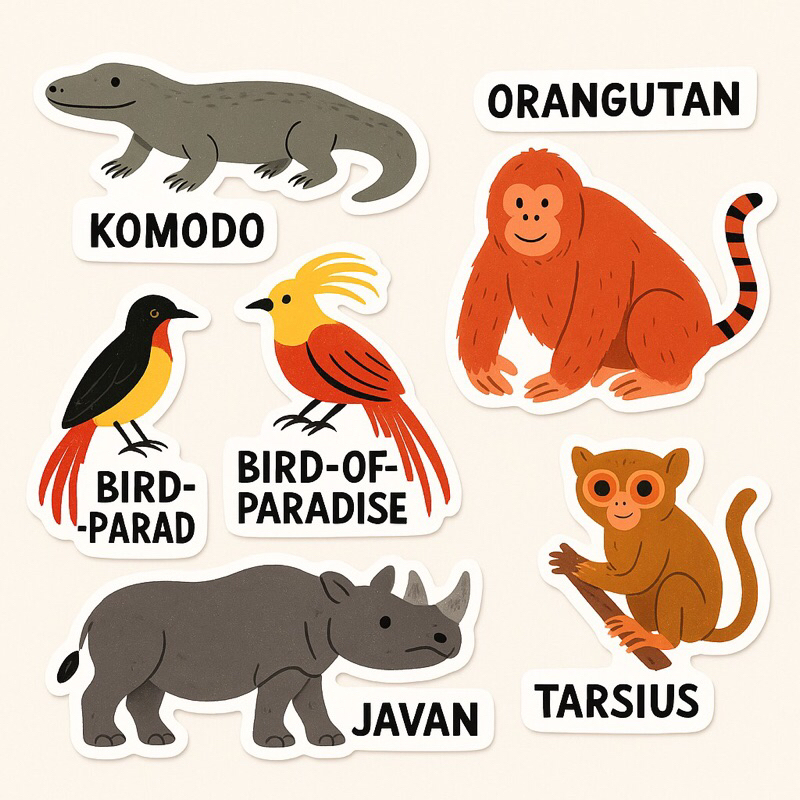 

Fauna Sticker Sheet/ CUTE ANIMAL STICKERS | Aesthetic & Waterproof/Decoration / Waterproof Sticker / Aesthetic Bullet Journal / Laptop Sticker