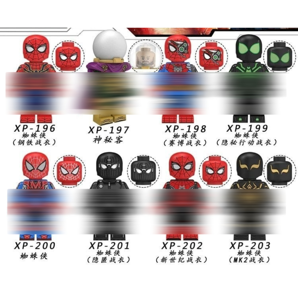 KT1027 SPIDERMAN MYSTERIO SPIDER ARMOR FAR FROM HOME NO WAY HOME Action Figure Brick Mainan Edukasi 