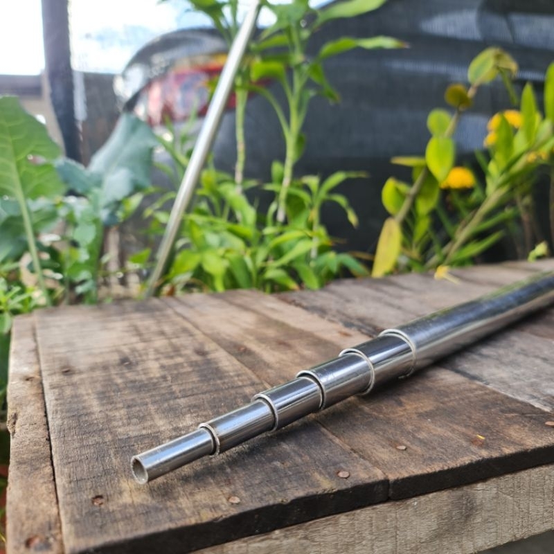 pipa stenlis teleskopik 3/8 inch sampai 1 inch pipa multi fungsi pipa joran stainless steel 201 mirr