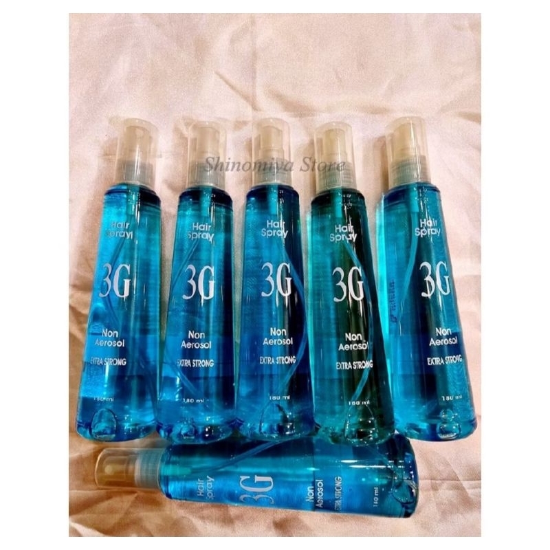 Hair spray 3G non aerosol / 3G hair spray 180ml extra strong salon pribadi