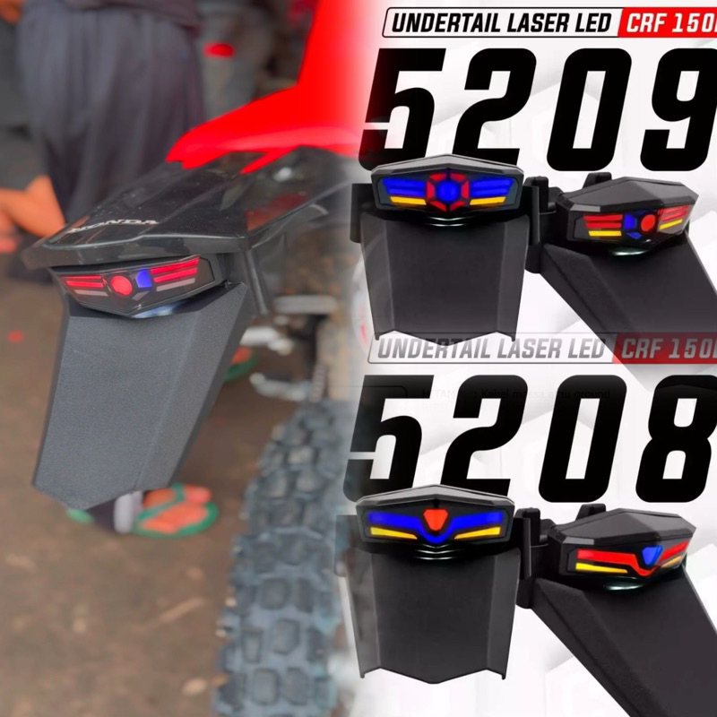 STOPLAMP HRV PNP CRF150 / UNDERTAIL SPAKBOR BELAKANG VARIASI + FLASER SEN LED CRF