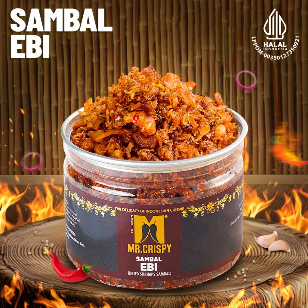 Sambal Ebi Kering Asli Kalimantan Mr.Crispy