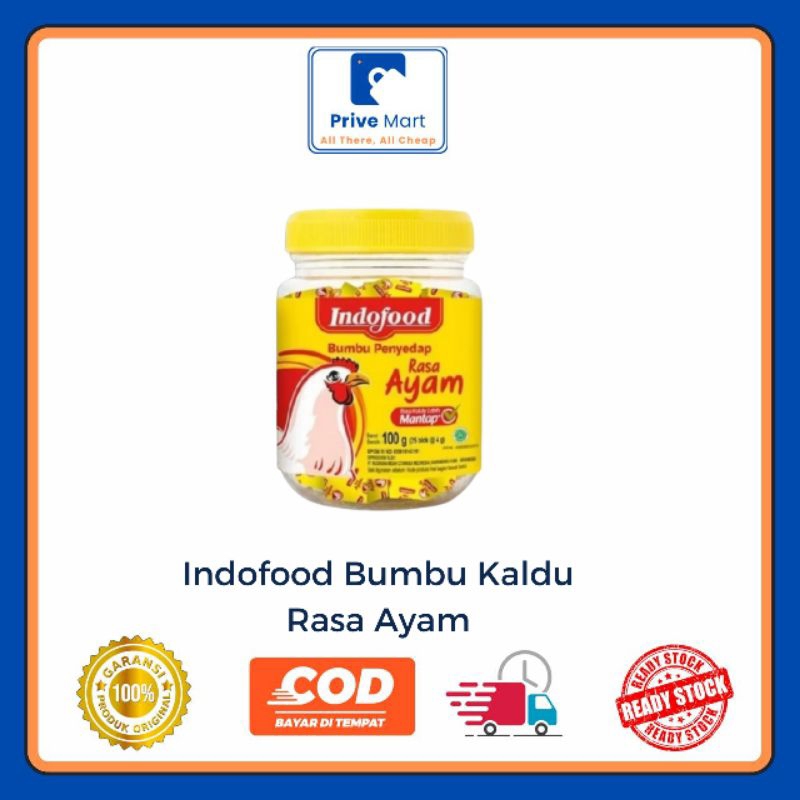 

Indofood Bumbu Kaldu Rasa Ayam 100g Isi 25 Blok Prive Mart
