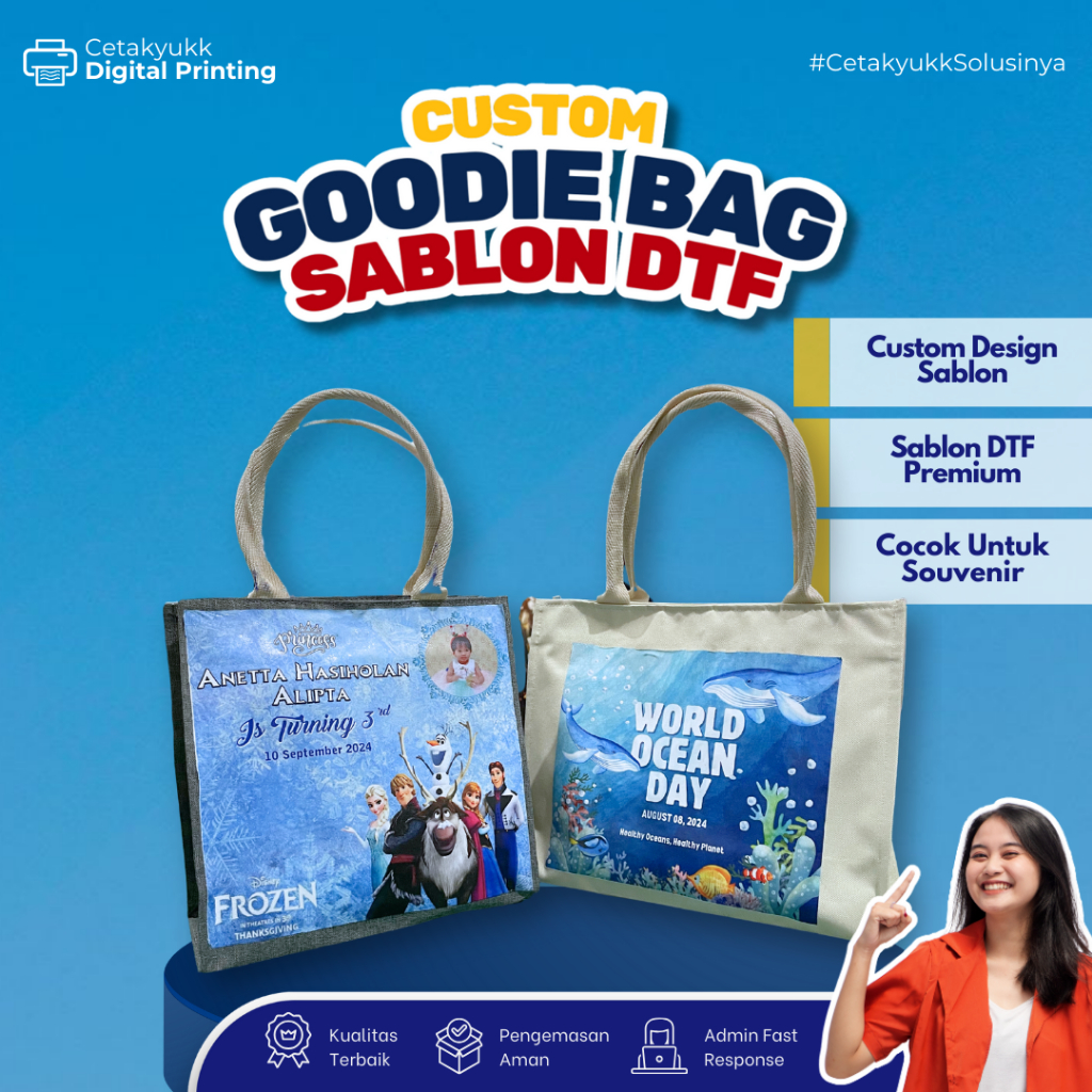

Custom Goodie Bag Sablon DTF Souvenir Pernikahan Ulang Tahun