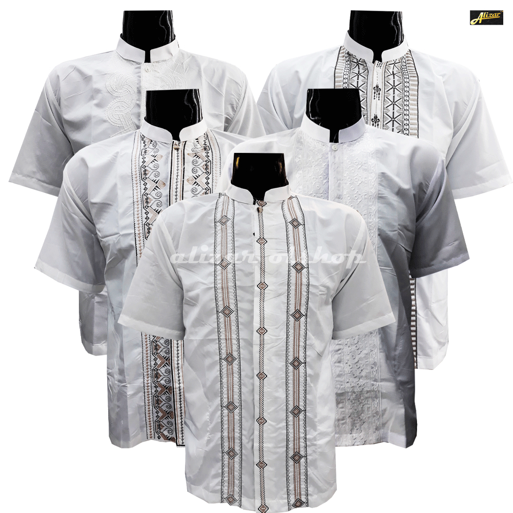 Baju Pria Lebaran 2026 Koko Atasan Kemeja Kokoh Ramadhan Baju Muslim Bju Cwo Moeslim Pakaian Kameja 