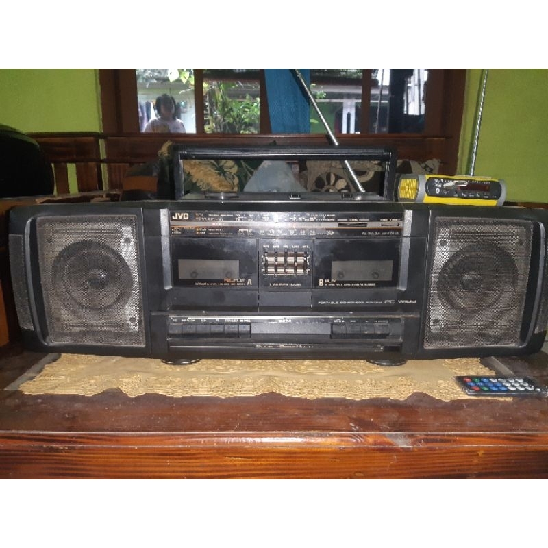 Compo JVC PC-W100 suara aux dan radio oke