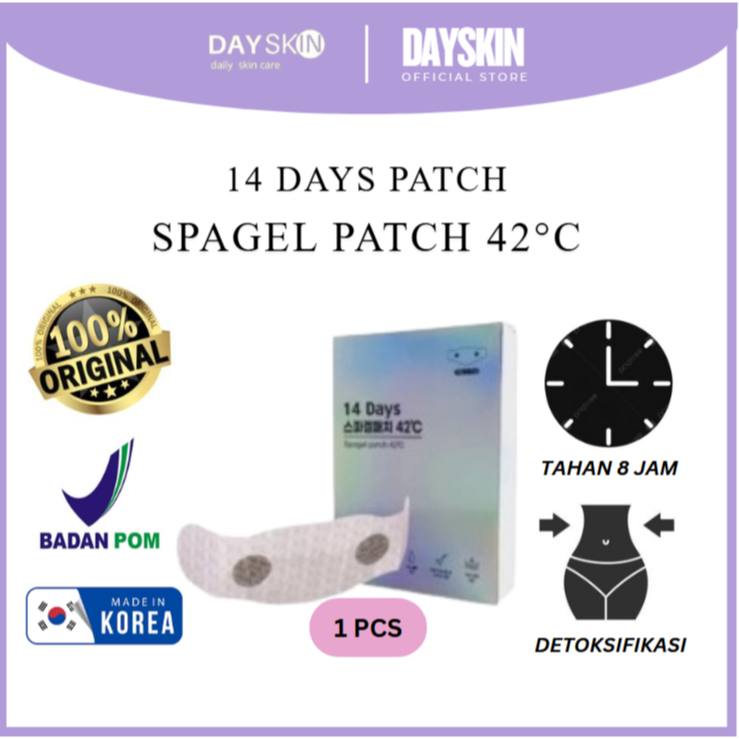 100% ORIGINAL - Korean 14 Days Spagel Patch 42°C Spa Gel Patch Pembakar Lemak Patch Korea Mengencang