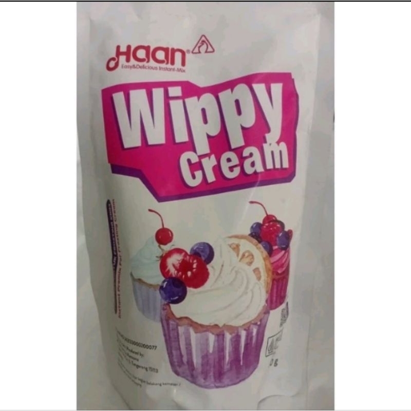 

wippy cream haan 200g krim pelapis