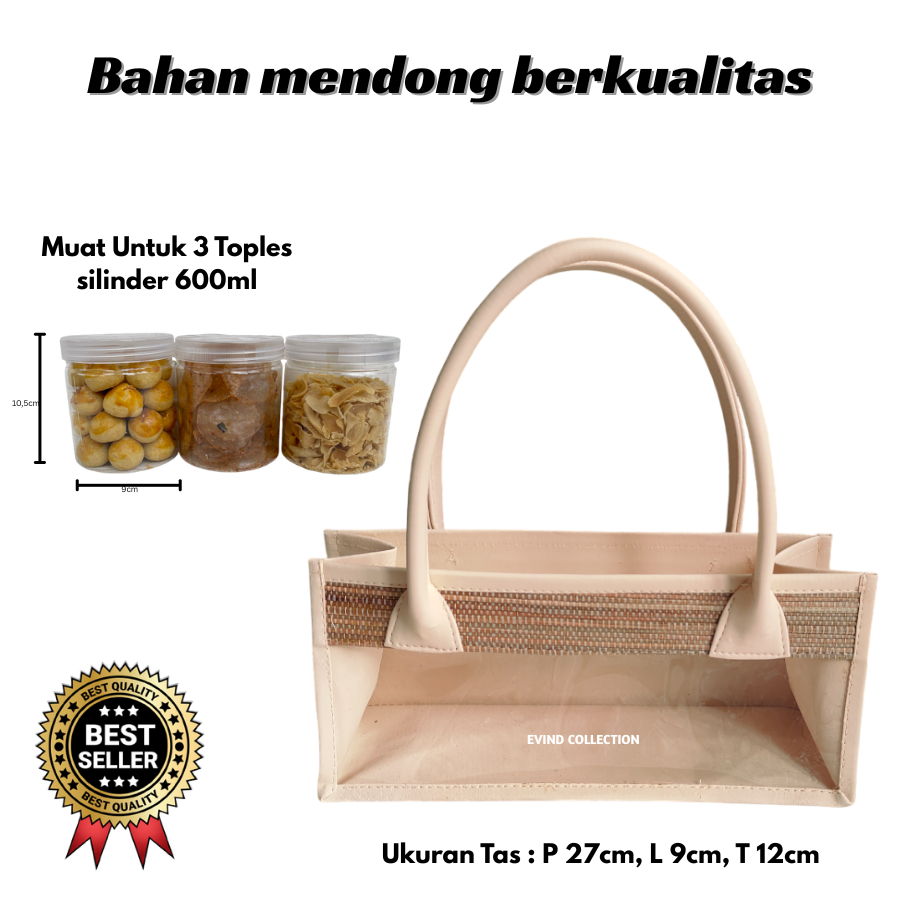 

Tas Parcel Mika Mendong Ukuran 3 Toples Model Panjang Tas Mika Hampers