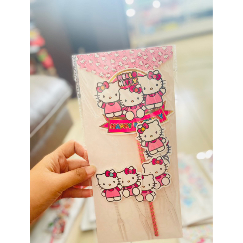 topper kue ulang tahun hello kitty