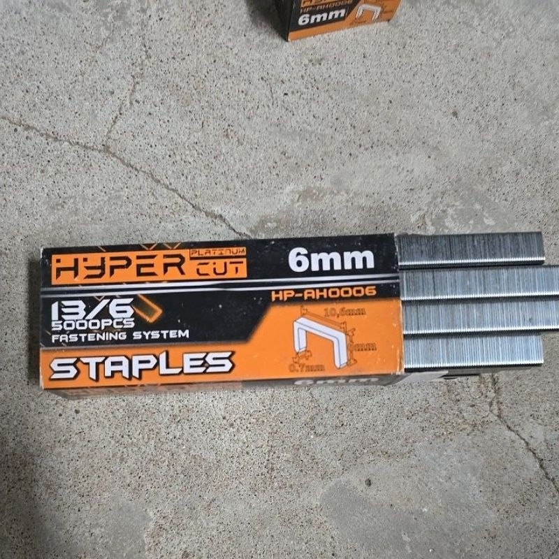

6mm ISI PAKU REFILL STAPLES NAIL GUN ANAK HECKTER HEKTER 6 mm HYPER