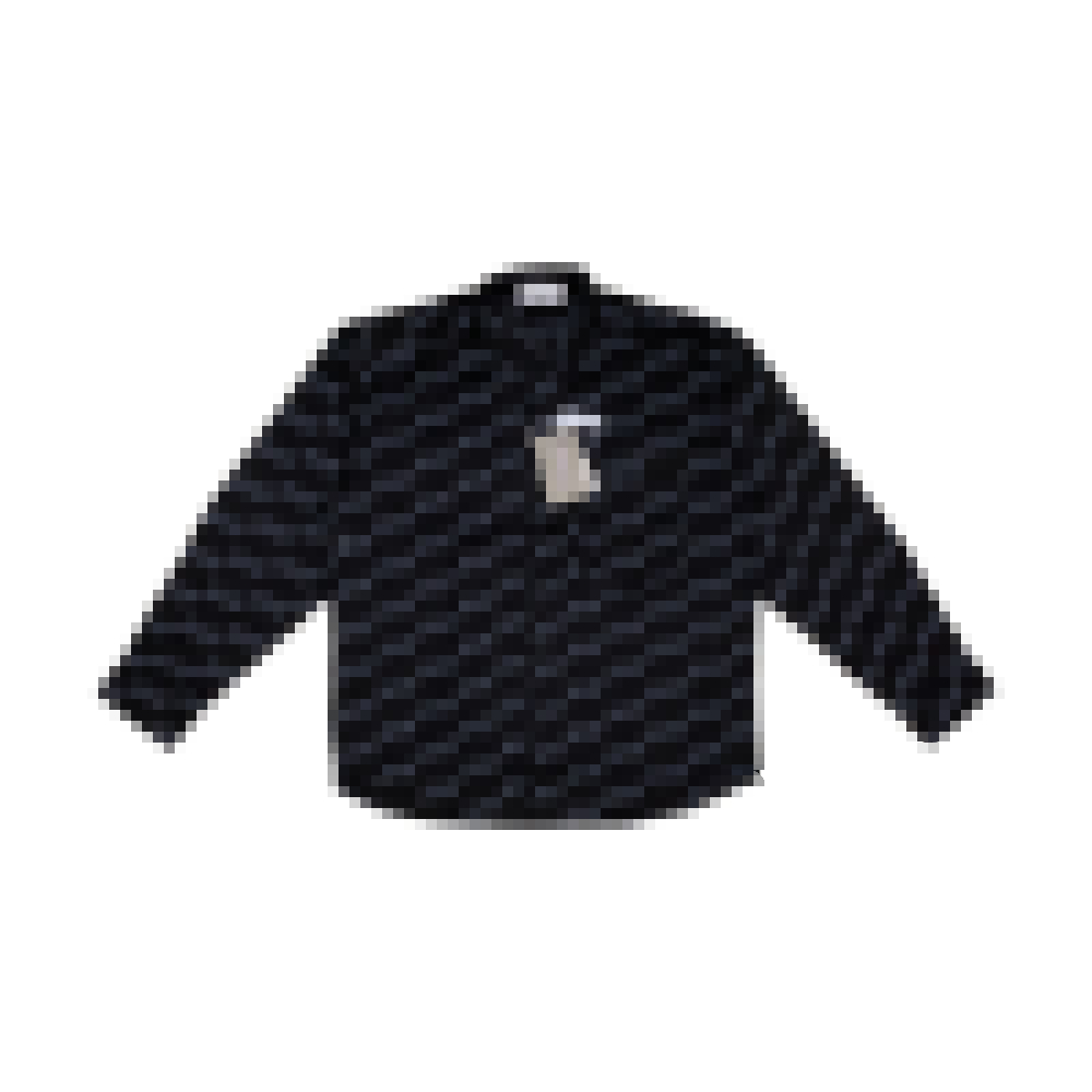 [BAL] Kemeja Lengan Panjang Oversize All Over Logo Print