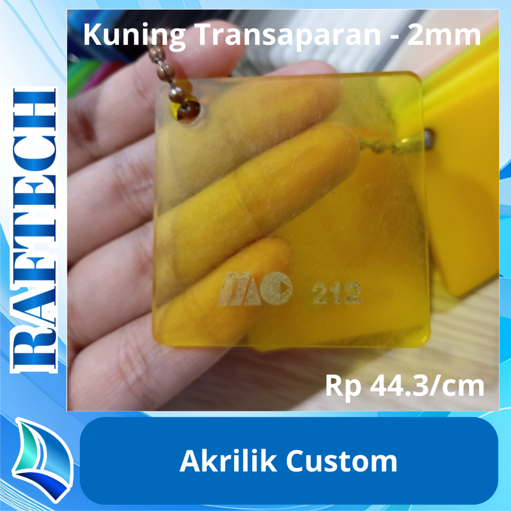 

Custom Akrilik 2mm Acrylic 2mm Kuning Transparan Marga Cipta