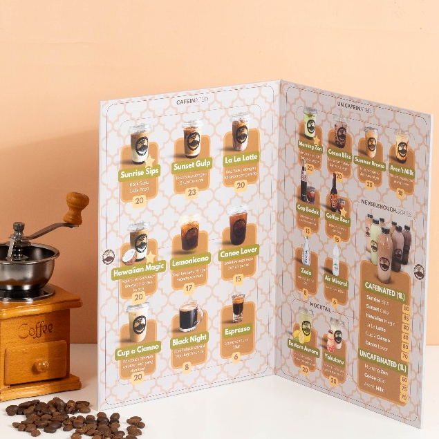 

Board Book Menu Resto / Coffee Shop A4 Bahan MDF Buku Restoran Selaras Printing