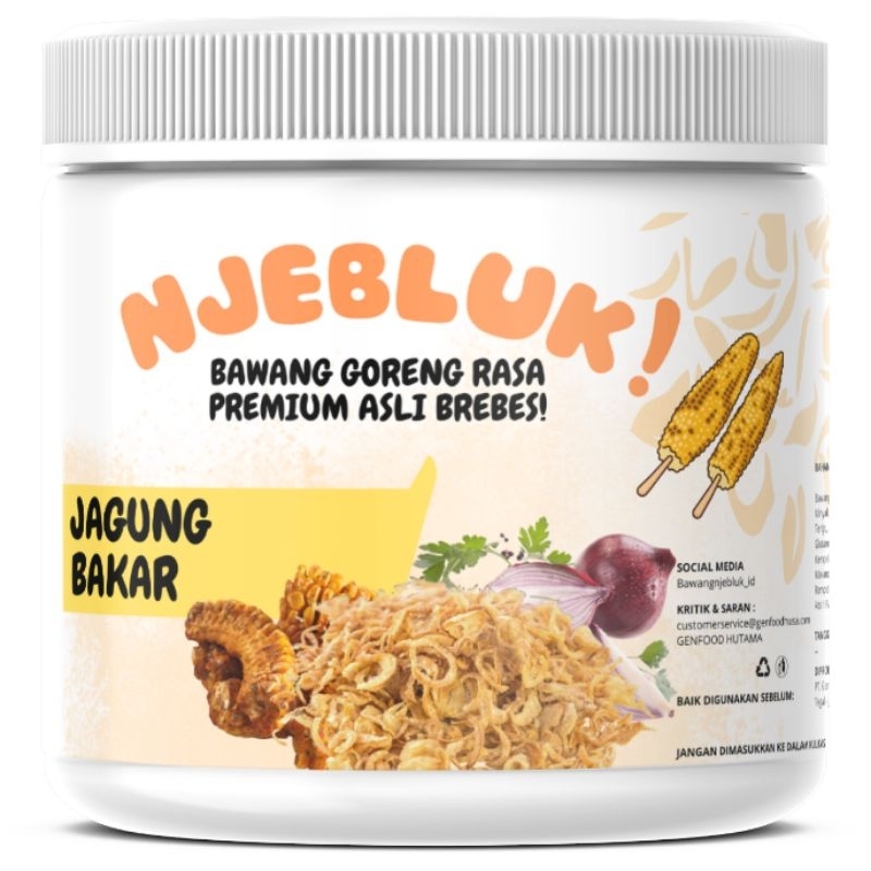 

Bawang Goreng Grade A Rasa Jagung Bakar 200gr