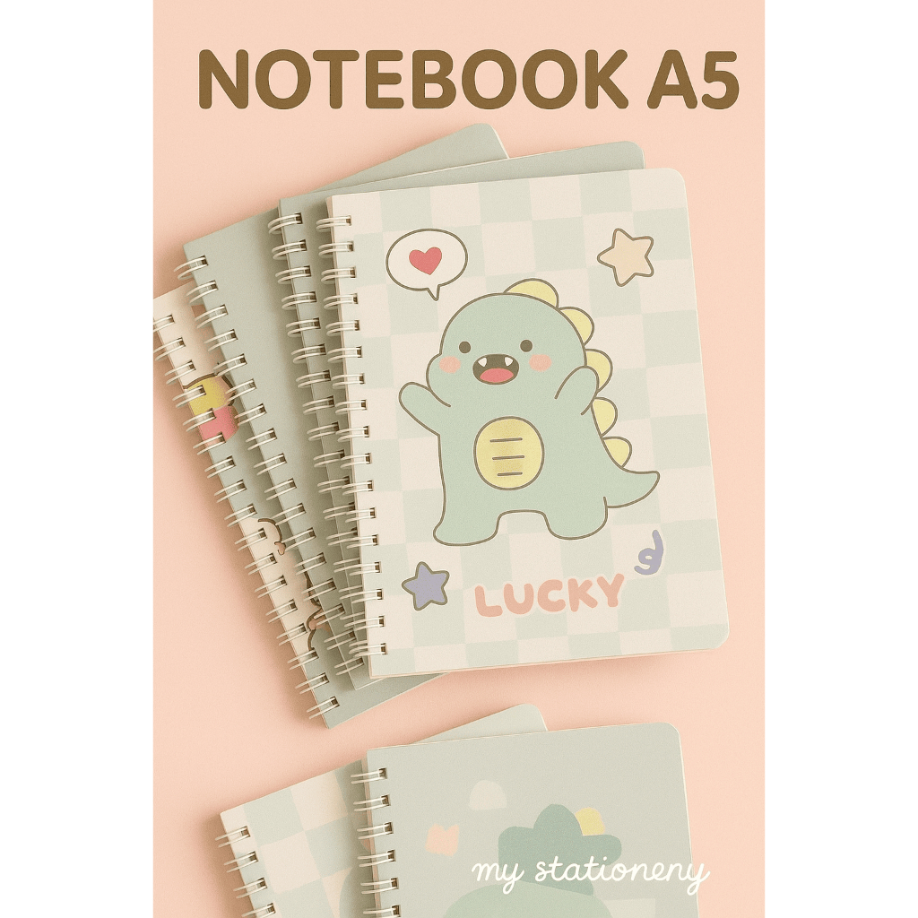 

☀ MY SYTATIONER ☀ Notebook A5 Buku Tulis Spiral Motif Lucu Aesthetic Garis Buku Catatan S105