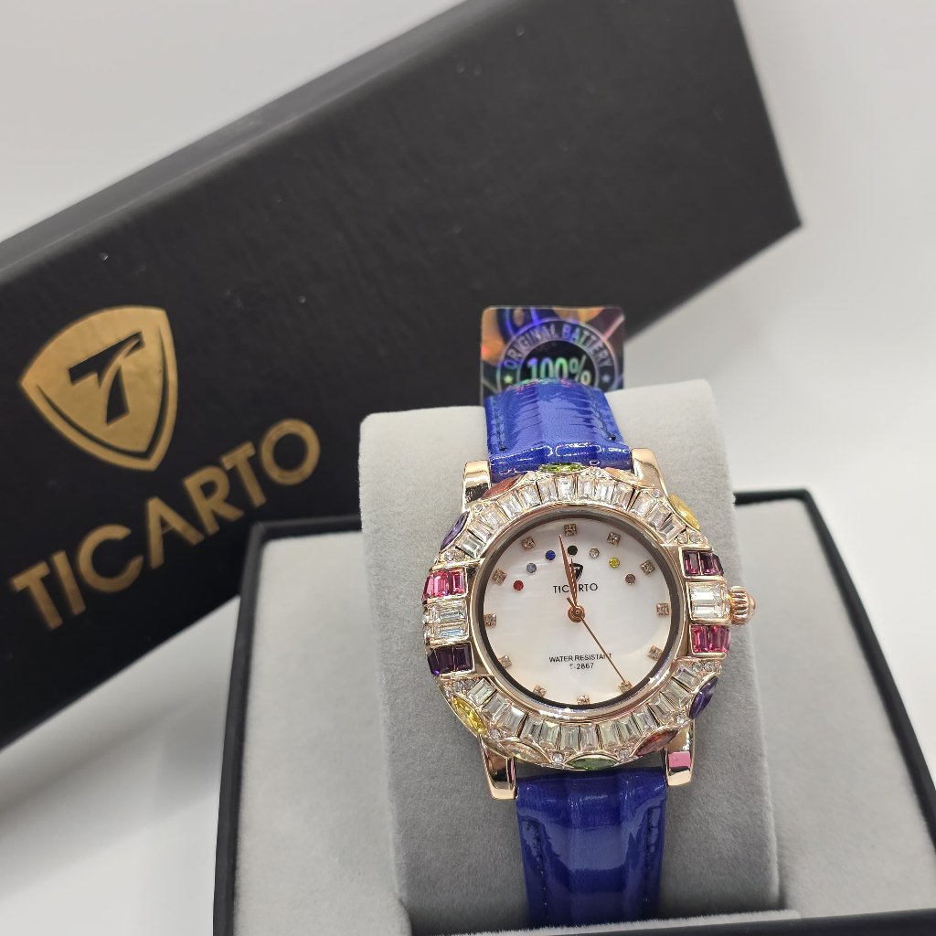 ( BISA COD ) jam tangan wanita TICARTO ORIGINAL T-2867