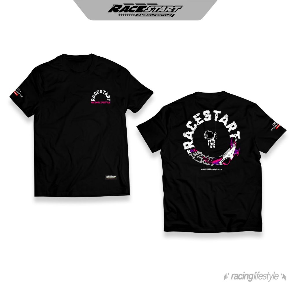 RACESTART KAOS ROCKET HITAM/HIJAU BOTOL