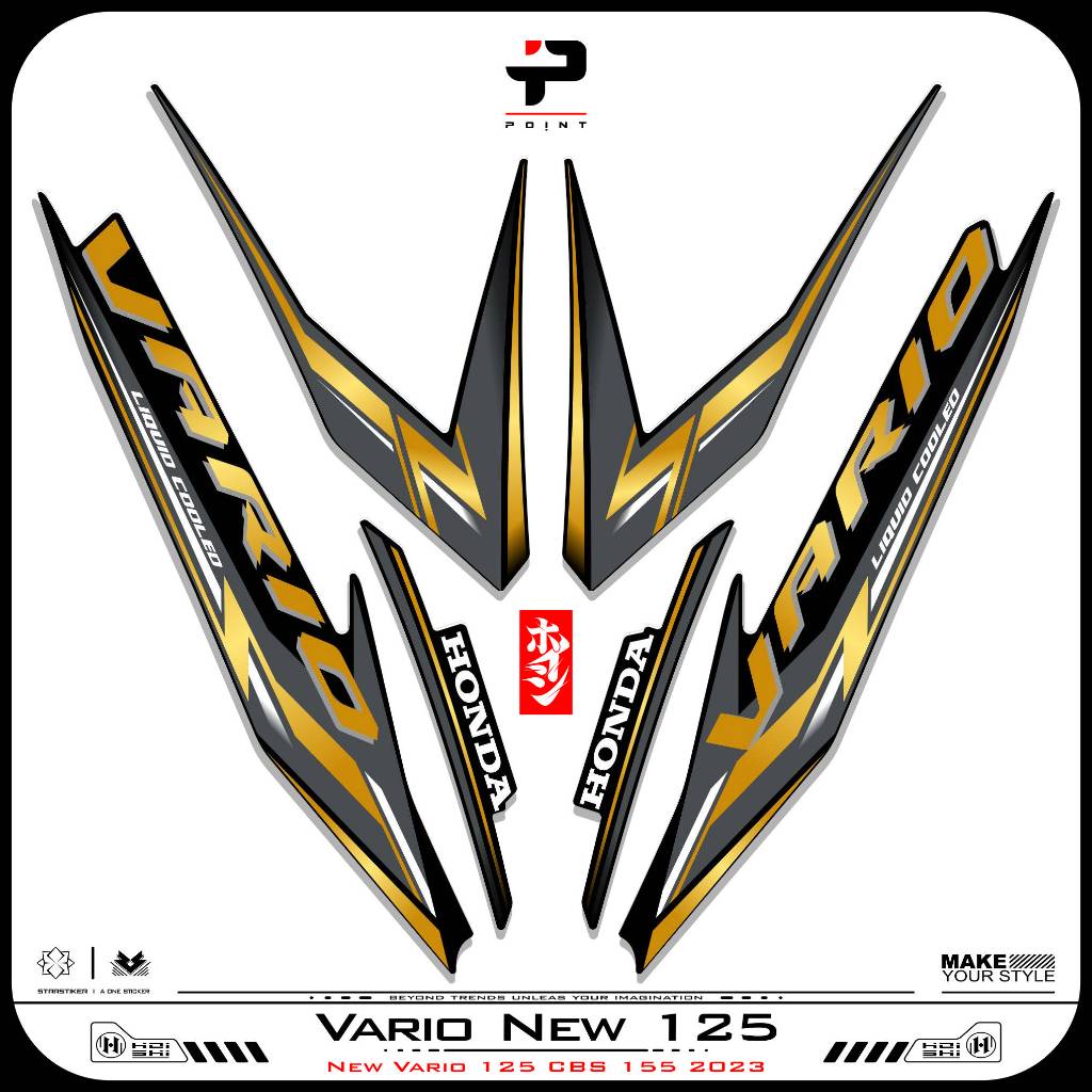 Striping Vario New 125 2023 Stiker Vario New 125 Cbs Iss Vario 125 List Variasi Vario125 Motif 4