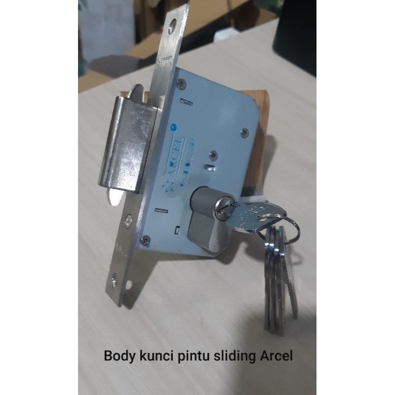 Arcel body kunci pintu sliding / kunci pintu mekar/ kunci pintu geser