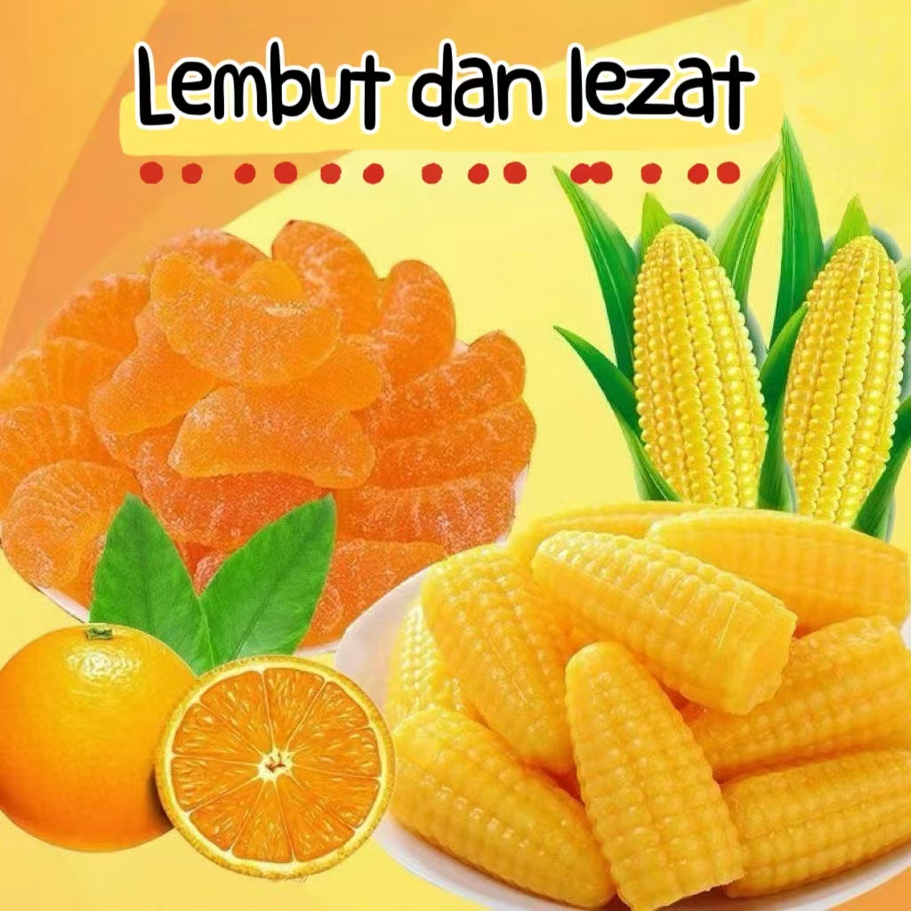 

Permen Manisan Jelly Jeruk / Jelly Hongmao Manisan / Permen Jeli Rasa Jeruk isi 20 pcs