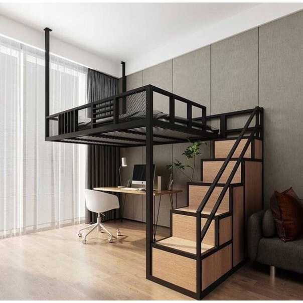 Mezzanine kamar tidur besi custom
