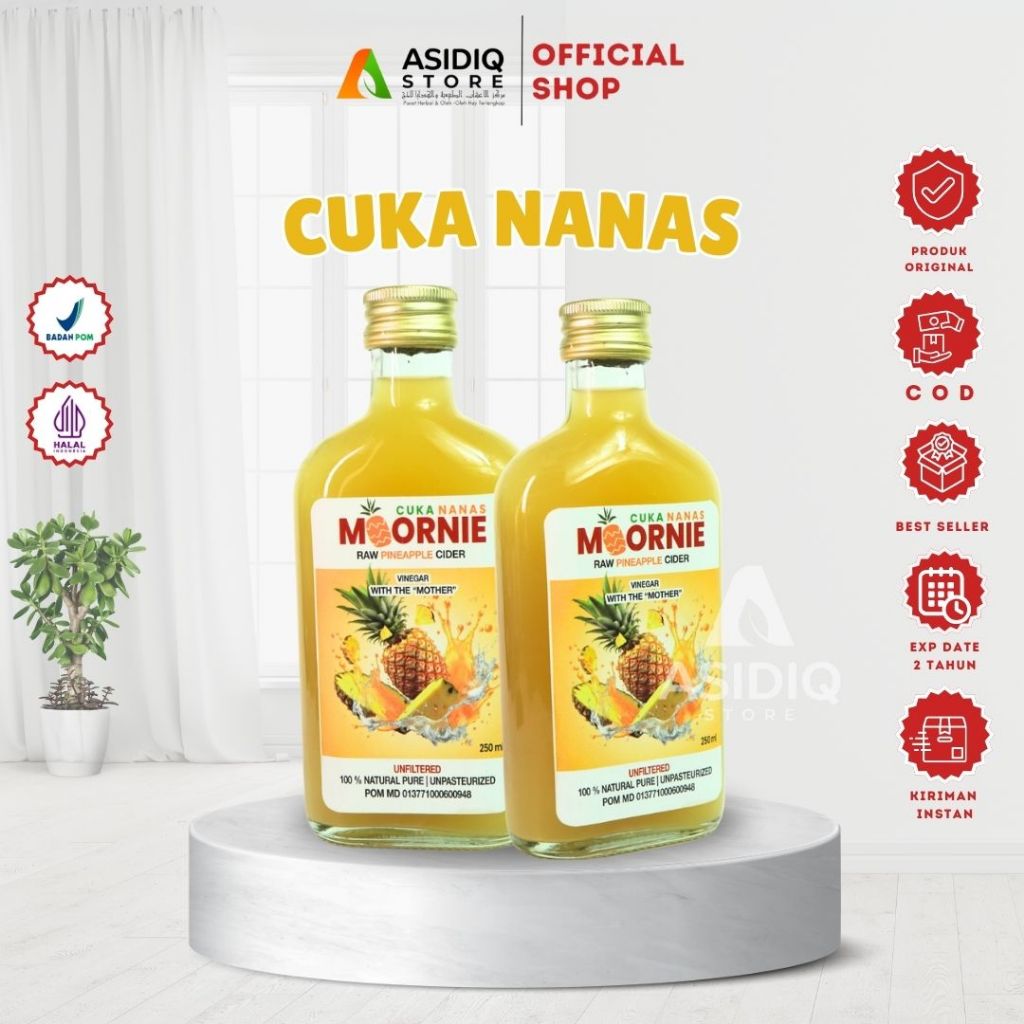 

Cuka Nanas Moornie Organik: Minuman Detoks Untuk Mengatasi Diabetes dan Menurunkan Gula Darah Original