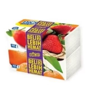 TISSUE NICE SOFT FACIAL 2X200 Sheet 2 ply