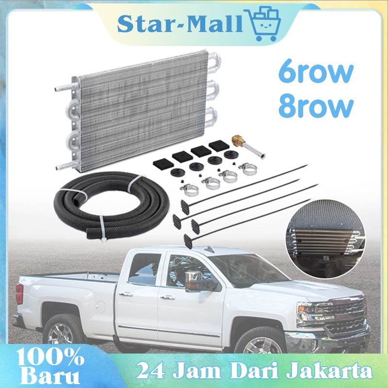 6 Row Transmission Pendingin Oli / Oil Cooler Modifikasi Mobil / Universal Gearbox Cooler